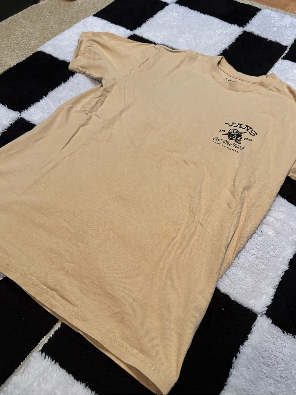 Vans Beige Short Sleeve Logo Tee